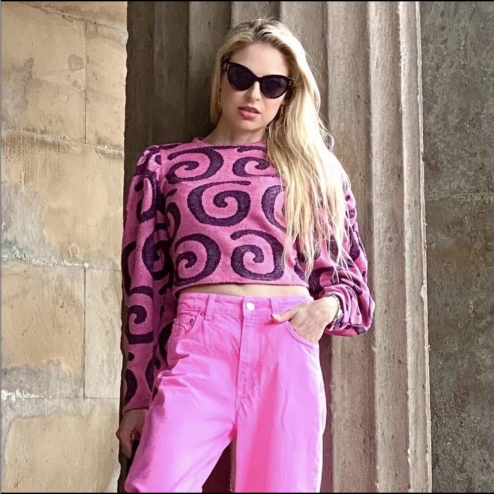 Zara Jacquard Sweater Size Medium